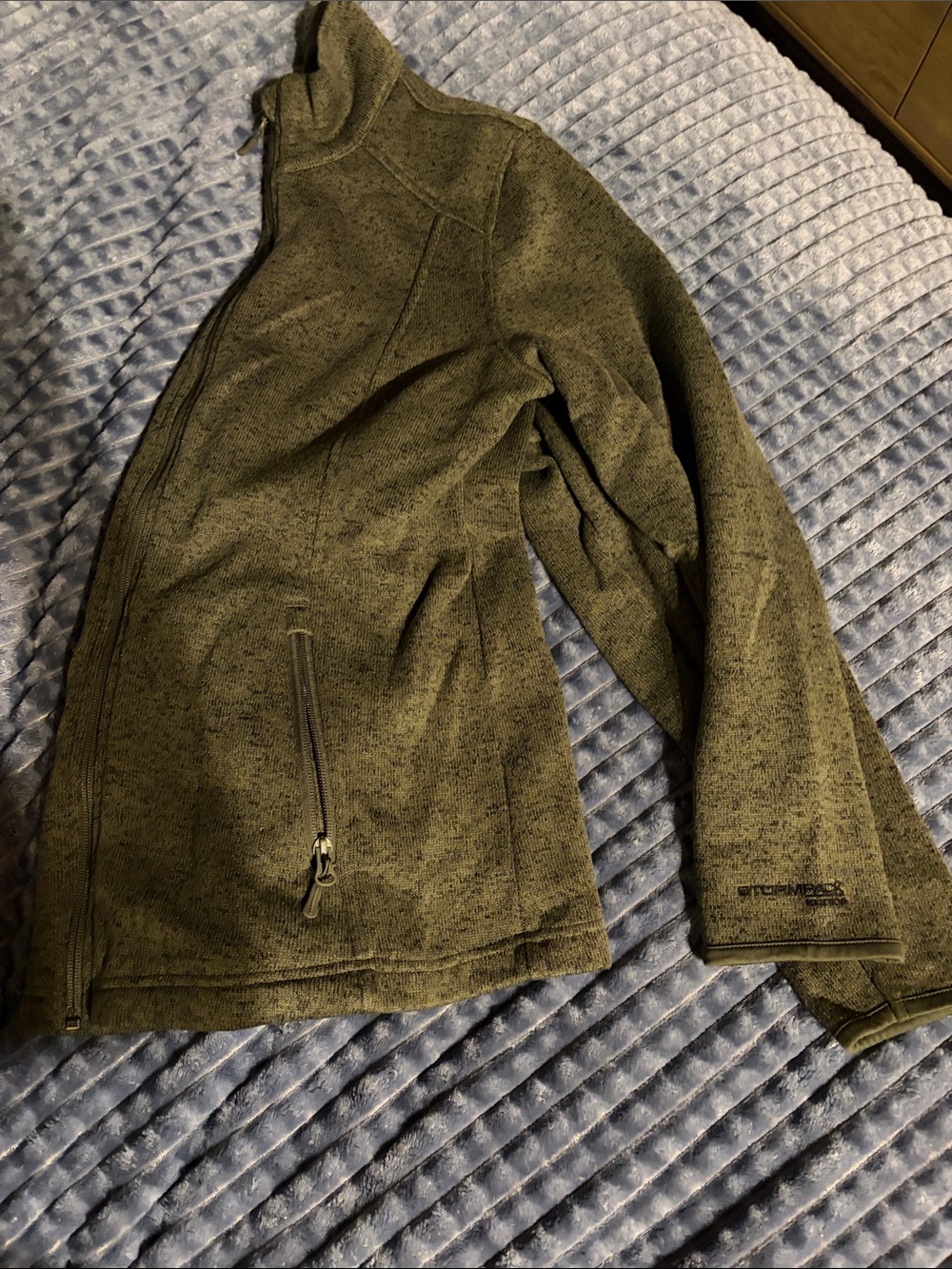 Sunice Olive Green Women's Full-Zip sweater